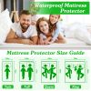 King Size Waterproof Mattress Protector Breathable Soft Cotton Mattress Pad Cover With Elastic Deep Pocket Up To 11in Noiseless Machine Washable Beddi