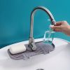 1pc Sink Drain Mat; Sink Faucet Splash Guard; Silicone Faucet Handle Drip Catcher Tray; Countertop Fast Drying Faucet Absorbent Mat For Kitchen; Bathr