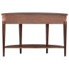 U-Style Modern Curved Console Table Sofa Table with 3 drawers and 1 Shelf for Hallway, Entryway, Living Room