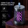 Rechargeable Mosquito Killer Lamp Bug Zapper with Night Light Strap Mosquito Catcher with Max 10594 Cubic Feet Range UV Light for Indoor Outdoor