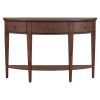 U-Style Modern Curved Console Table Sofa Table with 3 drawers and 1 Shelf for Hallway, Entryway, Living Room