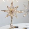 LED Star Christmas Tree Toppers Christmas Decoration String Ornament New Year