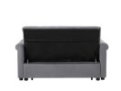 Artemax 55'' Modern Shiny Velvet Convertible Loveseat Sleeper Sofa Couch w/ 2 Lumbar Pillows