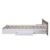 Queen Size Platform Bed with Headboard, Drawers, Shelves, USB Ports and Sockets