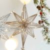 LED Star Christmas Tree Toppers Christmas Decoration String Ornament New Year